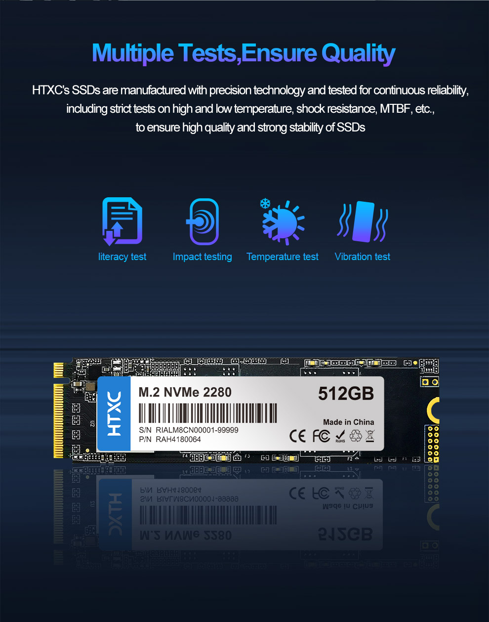 512GB SSD M.2 NVMe PCIe 3.0 Solid State Drive