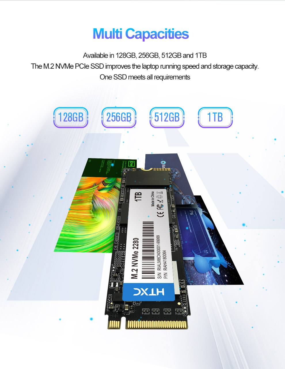 1TB SSD M.2 NVMe PCIe 3.0 Solid State Drive