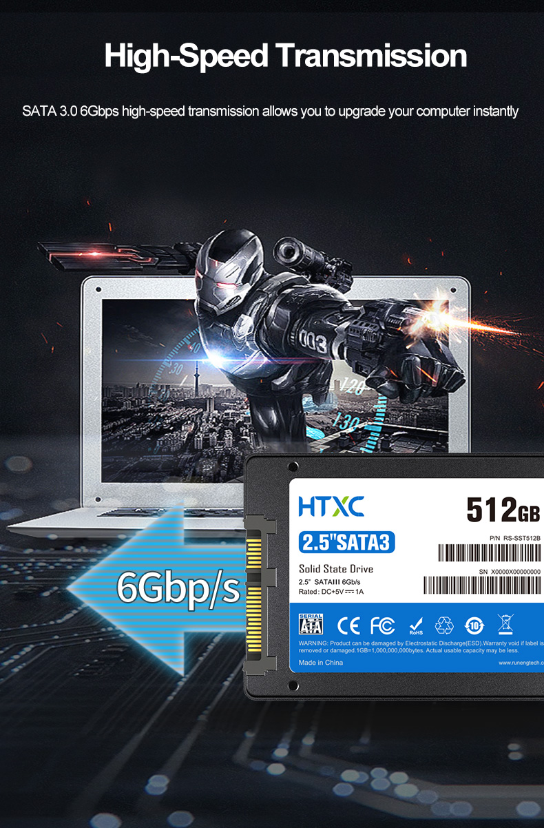 512GB SSD 2.5 SATA Solid State Drive